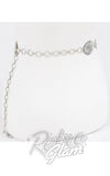 Western Style Metal Chain Belt in Silver back Western Style Metal Chain Belt in Silver back