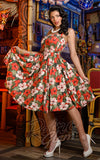 Tropical floral swing dress tiki Tropical floral swing dress tiki
