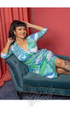 Blue Platypus Sweetheart Dress in Landscape Cool Tones model Blue Platypus Sweetheart Dress in Landscape Cool Tones model