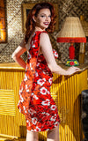 Boulevard Nights Tropica Wiggle Dress back Boulevard Nights Tropica Wiggle Dress back