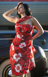 Boulevard Nights Tropica Wiggle Dress tiki Boulevard Nights Tropica Wiggle Dress tiki
