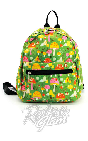 Comeco Green Mushrooms Mini Backpack Comeco Green Mushrooms Mini Backpack