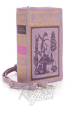 Comeco Alice in Wonderland Lavendar Crossbody/Clutch Handbag side Comeco Alice in Wonderland Lavendar Crossbody/Clutch Handbag side