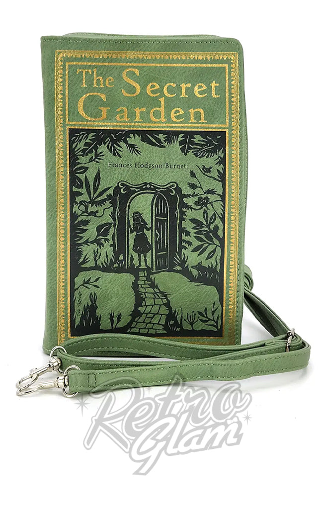 Comeco Secret Garden Green Crossbody/Clutch Book Handbag Comeco Secret Garden Green Crossbody/Clutch Book Handbag