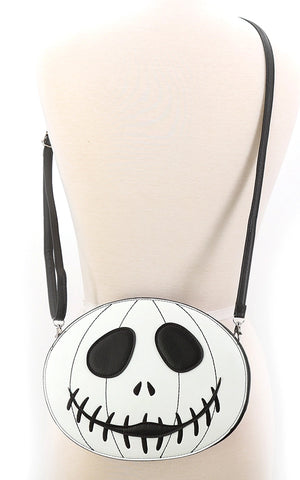 Comeco Glow in the Dark White Jack-O-Lantern Shoulder Bag Comeco Glow in the Dark White Jack-O-Lantern Shoulder Bag