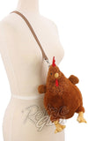 Comeco Plush Hen Crossbody Bag brown Comeco Plush Hen Crossbody Bag brown