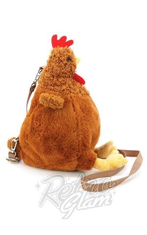 Comeco Plush Hen Crossbody Bag side Comeco Plush Hen Crossbody Bag side