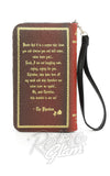 Comeco Phantom Of The Opera Book Wristlet Wallet back Comeco Phantom Of The Opera Book Wristlet Wallet back