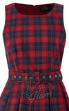 Dolly and Dotty Annie Dress in Red Tartan bodice Dolly and Dotty Annie Dress in Red Tartan bodice