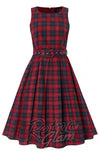 Dolly and Dotty Annie Dress in Red Tartan 50s Dolly and Dotty Annie Dress in Red Tartan 50s