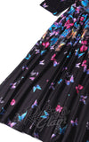 Dolly and Dotty Billie Dress in Black Butterfly Print skirt Dolly and Dotty Billie Dress in Black Butterfly Print skirt