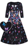 Dolly and Dotty Billie Dress in Black Butterfly Print Dolly and Dotty Billie Dress in Black Butterfly Print