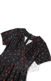 Dolly and Dotty Black Julia Dress in Cherry Print 40s Dolly and Dotty Black Julia Dress in Cherry Print 40s