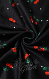 Dolly and Dotty Black Julia Dress in Cherry Print fabric Dolly and Dotty Black Julia Dress in Cherry Print fabric