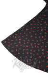 Dolly and Dotty Black Julia Dress in Cherry Print skirt Dolly and Dotty Black Julia Dress in Cherry Print skirt