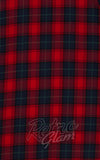 Dolly and Dotty Penelope Red Tartan Shirt Dress fabric Dolly and Dotty Penelope Red Tartan Shirt Dress fabric
