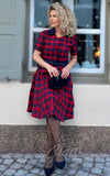 Dolly and Dotty Penelope Red Tartan Shirt Dress rockabilly Dolly and Dotty Penelope Red Tartan Shirt Dress rockabilly