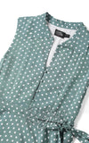 Dolly and Dotty Poppy Shirt Dress in Green Polka Dot bodice Dolly and Dotty Poppy Shirt Dress in Green Polka Dot bodice