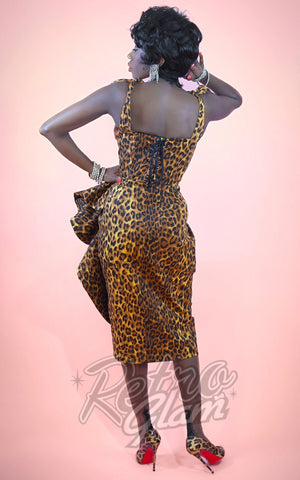 Rebel Love Bora Bora Leopard Sarong Dress back Rebel Love Bora Bora Leopard Sarong Dress back