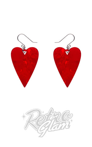 Erstwilder Essentials From The Heart Earrings Red Erstwilder Essentials From The Heart Earrings Red