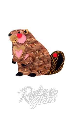 Erstwilder The Busy Beaver Brooch Erstwilder The Busy Beaver Brooch