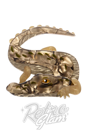 Erstwilder Crikey The Saltwater Crocodile Brooch Erstwilder Crikey The Saltwater Crocodile Brooch
