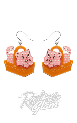 Erstwilder Cozy Custard Cat Drop Earrings Erstwilder Cozy Custard Cat Drop Earrings