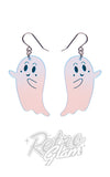 Erstwilder Halloween Earrings - Ghost irridescent Erstwilder Halloween Earrings - Ghost irridescent