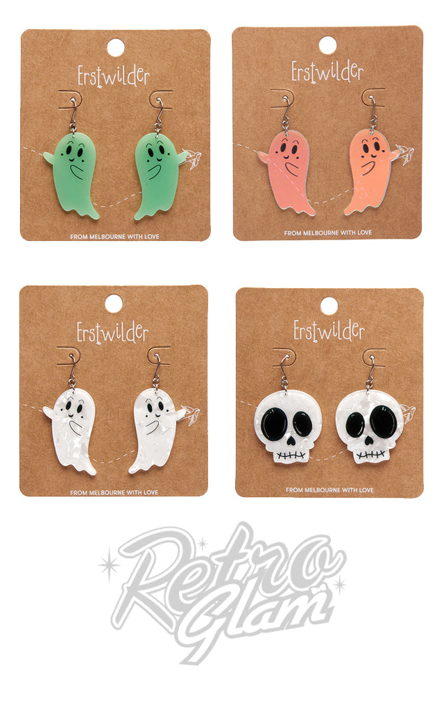 Erstwilder Halloween Earrings - Ghost left only Erstwilder Halloween Earrings - Ghost left only