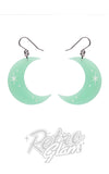 Erstwilder Halloween Earrings - crescent moon glow in the dark Erstwilder Halloween Earrings - crescent moon glow in the dark