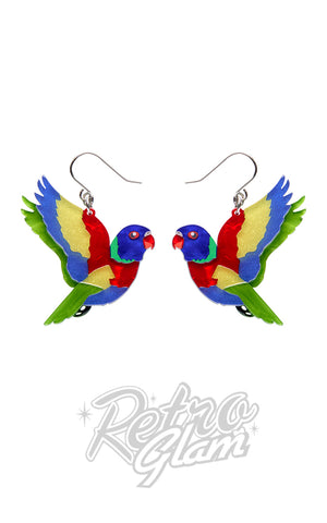 Erstwilder Lulu The Lorikeet Earrings Erstwilder Lulu The Lorikeet Earrings