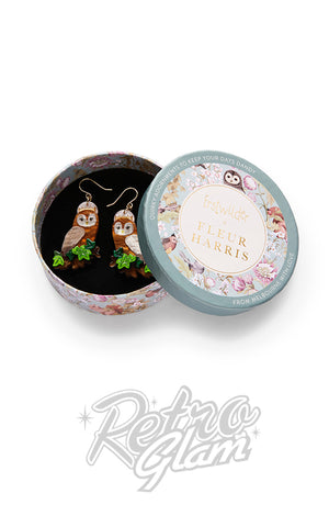 Erstwilder Regal Woodland Owl Drop Earrings box Erstwilder Regal Woodland Owl Drop Earrings box