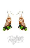 Erstwilder Regal Woodland Owl Drop Earrings Erstwilder Regal Woodland Owl Drop Earrings