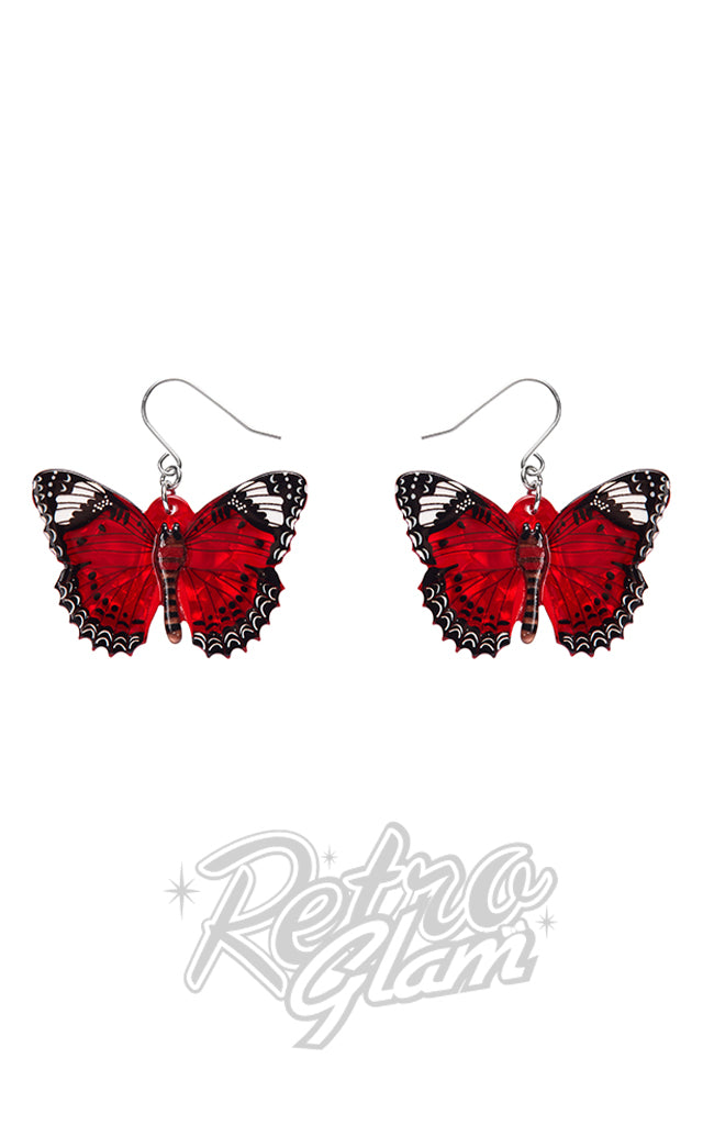 Drop clearance red earrings