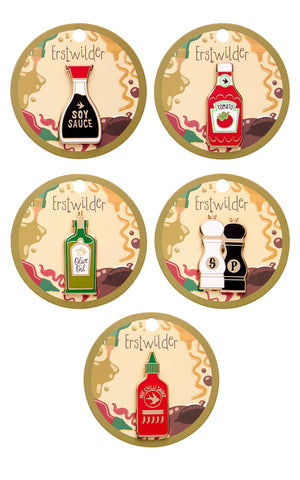 Erstwilder Condiments Enamel Pins Erstwilder Condiments Enamel Pins