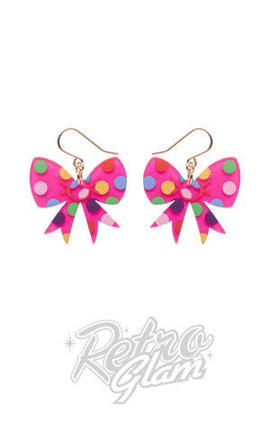 Erstwilder Bow earrings circus pink Erstwilder Bow earrings circus pink