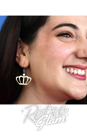 Erstwilder London Calling Essential Earrings gold crown Erstwilder London Calling Essential Earrings gold crown