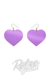 Erstwilder Spellbound heart earrings purple Erstwilder Spellbound heart earrings purple