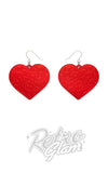 Erstwilder Spellbound heart earrings red Erstwilder Spellbound heart earrings red