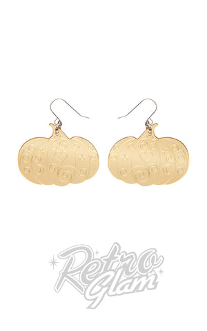 Erstwilder Spellbound Pumpkin Earrings gold