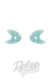 Erstwilder Essentials Boomerang Stud Earrings teal Erstwilder Essentials Boomerang Stud Earrings teal