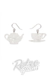 Erstwilder earrings white tea Erstwilder earrings white tea