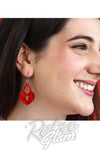 Erstwilder Earrings heart locket red Erstwilder Earrings heart locket red