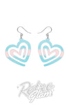 Erstwilder Earrings heart maze irridescent Erstwilder Earrings heart maze irridescent