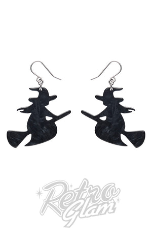 Erstwilder Haunted Heart Essential Earrings flying witch Erstwilder Haunted Heart Essential Earrings flying witch