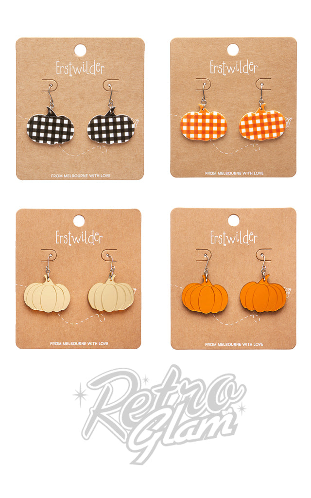 Erstwilder Halloween 2023 Earrings - Pumpkin Drops Erstwilder Halloween 2023 Earrings - Pumpkin Drops