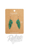 Erstwilder Essentials Earrings - Fairy wing green Erstwilder Essentials Earrings - Fairy wing green