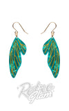 Erstwilder Essentials Earrings - Fairy wing green Erstwilder Essentials Earrings - Fairy wing green