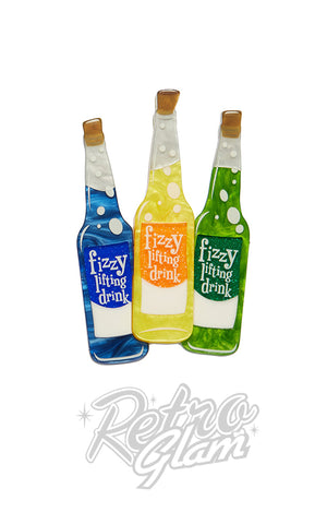 Erstwilder Fizzy Lifting Drinks Brooch Erstwilder Fizzy Lifting Drinks Brooch