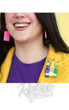 Erstwilder Fizzy Lifting Drinks Brooch model Erstwilder Fizzy Lifting Drinks Brooch model